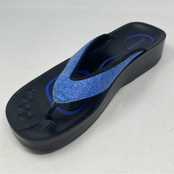 Aerothotic Original Orthotic Comfort Flip Flops Sandals Womens 5 EU 36 Blue - Picture 7 of 13